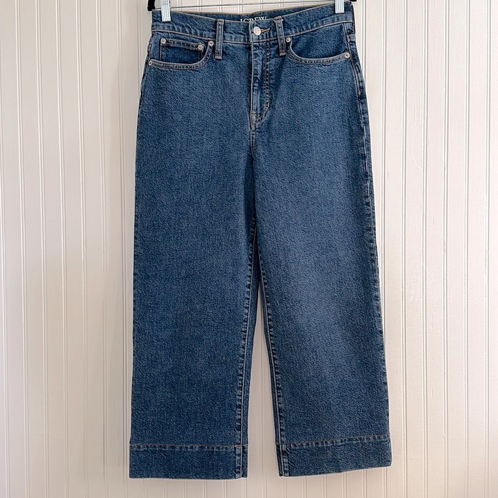 J. Crew Slim Wide Leg Jeans
